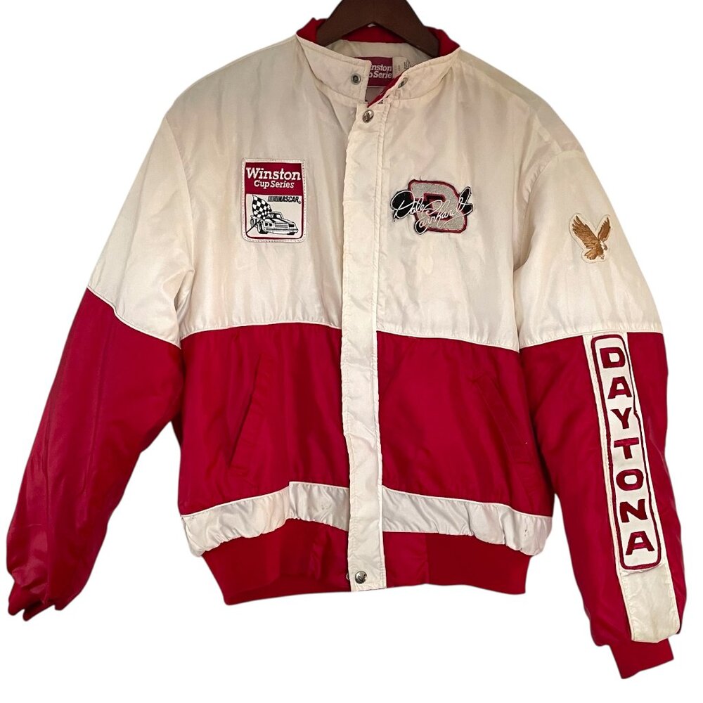 Vtg Winston Cup Series Swingster Racing Jacket L Daytona Dale Earnhardt Nascar
